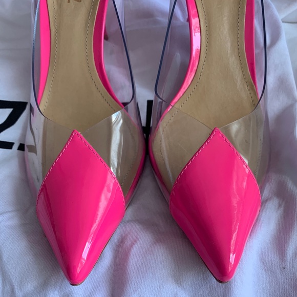 Schutz Garthy Transparent Pump Neon Pink - Picture 4 of 5